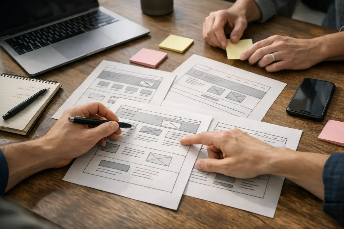 Session de cadrage UX et contenu pour un site vitrine ou e commerce